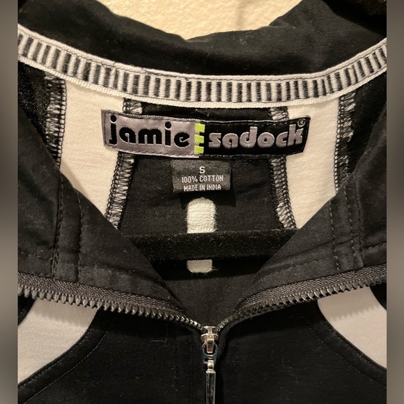 Jamie Sadock Black and White Short Sleeve Top Size Small - Picture 3 of 3